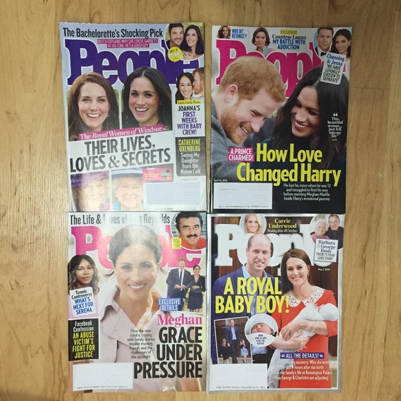 Issues of People Magazine Prince Harry Meghan Four Collectible Royal Fam… - Picture 1 of 1